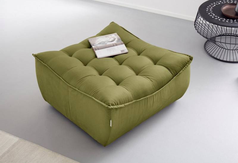 CALIA ITALIA Hocker Banjo, Designhocker in toller Optik und erstklassigem Sitzkomfort, in Kombination mit den passenden Modulen ein Blickfang im Wohnzimmer von CALIA ITALIA