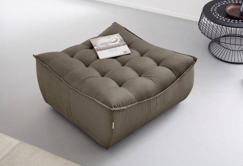 CALIA ITALIA Hocker Banjo, Designhocker in toller Optik und erstklassigem Sitzkomfort, in Kombination mit den passenden Modulen ein Blickfang im Wohnzimmer von CALIA ITALIA