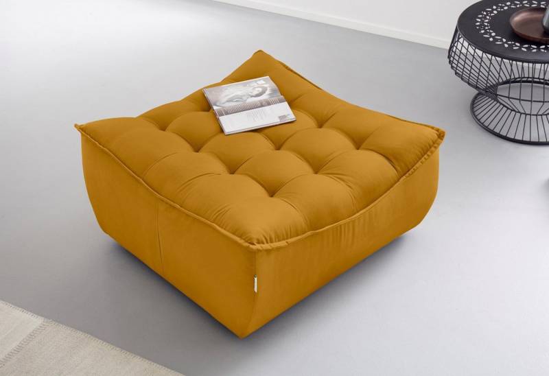CALIA ITALIA Hocker Banjo, Designhocker in toller Optik und erstklassigem Sitzkomfort, in Kombination mit den passenden Modulen ein Blickfang im Wohnzimmer von CALIA ITALIA
