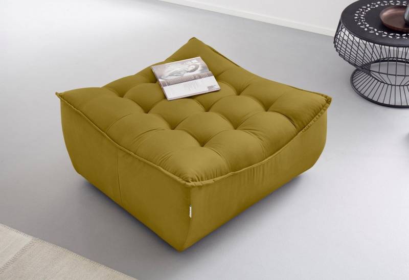 CALIA ITALIA Hocker Banjo, Designhocker in toller Optik und erstklassigem Sitzkomfort, in Kombination mit den passenden Modulen ein Blickfang im Wohnzimmer von CALIA ITALIA