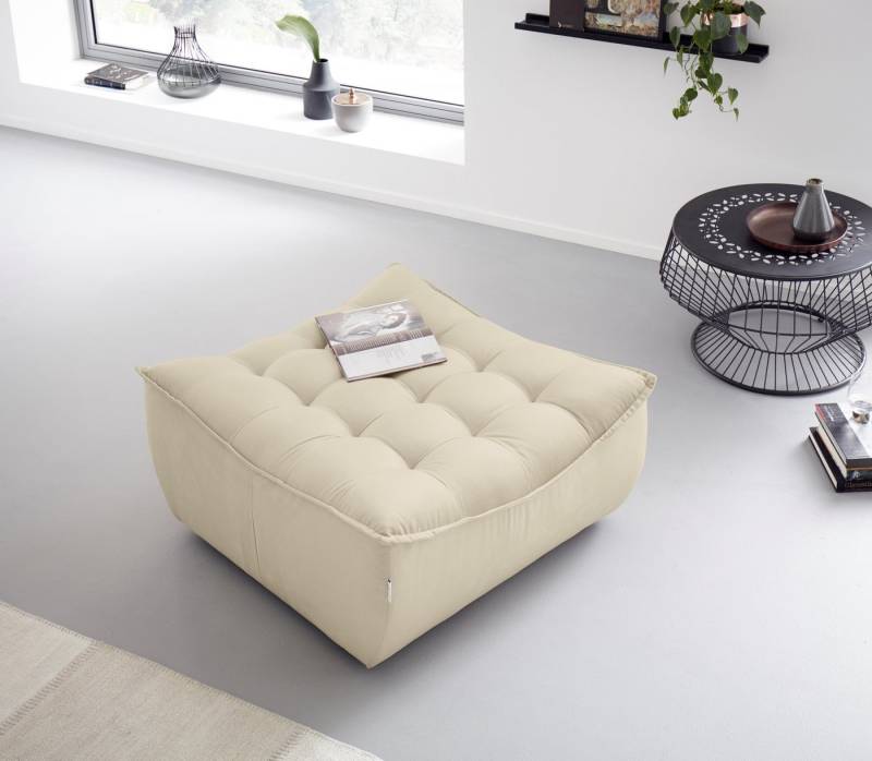 CALIA ITALIA Hocker Banjo, Designhocker in toller Optik und erstklassigem Sitzkomfort, in Kombination mit den passenden Modulen ein Blickfang im Wohnzimmer von CALIA ITALIA