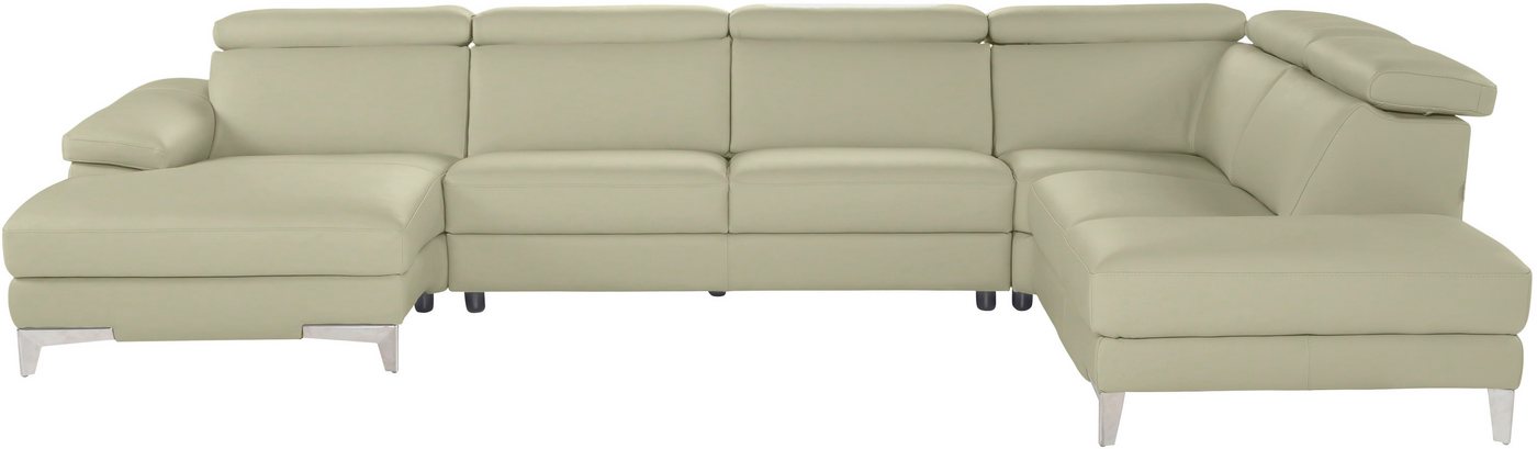 CALIA ITALIA Wohnlandschaft Nove, mit erstklassigem Sitzkomfort, Kopfteilverstellung, U-Form, hochwertiger Lederbezug CALIA ITALIA Wohnlandschaft Nove, mit erstklassigem Sitzkomfort, Kopfteilverstellung, U-Form, hochwertiger Lederbezug von CALIA ITALIA