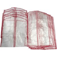13er-Set Kleiderschutzhüllen Transparent Polyethylen 13er-Set Kleiderschutzhüllen Transparent Polyethylen von CALICOSY