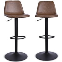 2er-Set Barhocker aus Polyurethan L46 cm - TOMY 2er-Set Barhocker aus Polyurethan L46 cm - TOMY von CALICOSY