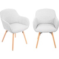 2er-Set Esszimmerstühle grau L56 cm - ESQUIVE 2er-Set Esszimmerstühle grau L56 cm - ESQUIVE von CALICOSY