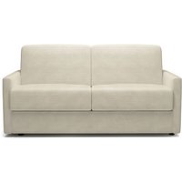 3-Sitzer-Sofa aus geripptem Samt in Elfenbein, umwandelbar in ein 140x190 cm Bett - GIULIA 3-Sitzer-Sofa aus geripptem Samt in Elfenbein, umwandelbar in ein 140x190 cm Bett - GIULIA von CALICOSY