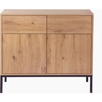 Calicosy - Kommode, 2 Türen, 2 Schubladen, Eichendekor L90 x H80 cm - lenny Calicosy - Kommode, 2 Türen, 2 Schubladen, Eichendekor L90 x H80 cm - lenny von CALICOSY