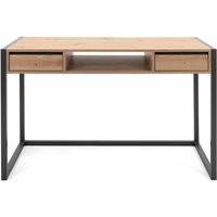 Schreibtisch im Industrial Stil mit 2 Schubladen L120 cm - Denver - Holz - Calicosy von CALICOSY