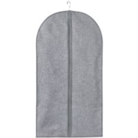 Calicosy - Schutzhülle für Kleidung aus grauem Stoff in Leinenoptik - H100 cm von CALICOSY