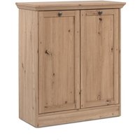 Calicosy - Sideboard 2 Türen und 2 Regalböden mit Metallknopfgriffen B80 cm - timber Calicosy - Sideboard 2 Türen und 2 Regalböden mit Metallknopfgriffen B80 cm - timber von CALICOSY