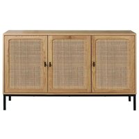Calicosy - Sideboard mit 3 Türen aus Rattan - L120 cm von CALICOSY