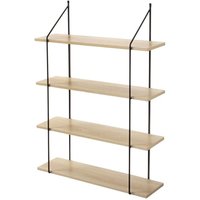 Calicosy - Wandregal mit 4 Regalebenen im Holzdekor L60 cm Calicosy - Wandregal mit 4 Regalebenen im Holzdekor L60 cm von CALICOSY