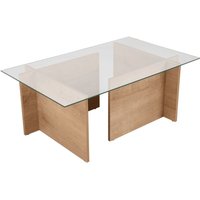 Couchtisch mit Glasplatte L105 cm - NOAH Couchtisch mit Glasplatte L105 cm - NOAH von CALICOSY