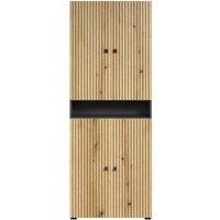 Doppelte Badezimmersäule mit Rillen, 4 Türen und 1 Fach L70 cm - PUREBLISS Doppelte Badezimmersäule mit Rillen, 4 Türen und 1 Fach L70 cm - PUREBLISS von CALICOSY