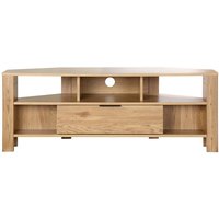 Calicosy - Eck-TV-Möbel 1 Schublade Eiche Dekor - L120 cm - Holz von CALICOSY