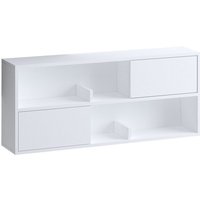 Hängendes Sideboard in Weiß mit 2 Fächern und 2 Türen L120 cm – FORKIS Hängendes Sideboard in Weiß mit 2 Fächern und 2 Türen L120 cm – FORKIS von CALICOSY