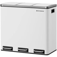 Mülltrennung 3 Behälter à 18L Weiß mit Pedal Mülltrennung 3 Behälter à 18L Weiß mit Pedal von CALICOSY