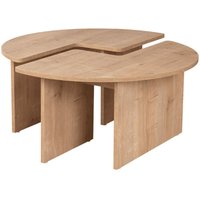 Set aus 2 Couchtischen L90 cm - MOIRA von CALICOSY