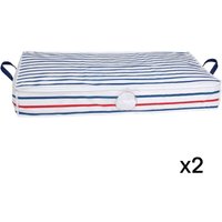 Set von 2 gestreiften Bettabdeckungen - 69L Set von 2 gestreiften Bettabdeckungen - 69L von CALICOSY