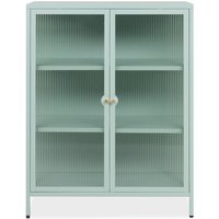 Sideboard 2 Glastüren und Regale aus Metall B80 cm - MILTON Sideboard 2 Glastüren und Regale aus Metall B80 cm - MILTON von CALICOSY