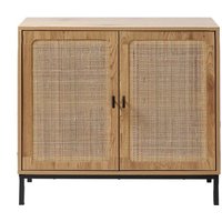 Sideboard 2 Türen aus natürlichem Rattan B80 cm - JAYA von CALICOSY