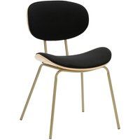 Stuhl aus schwarzem Stoff H78 cm – OLYMPE Stuhl aus schwarzem Stoff H78 cm – OLYMPE von CALICOSY