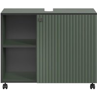 Unterschrank mit Rollen, 1 Tür und 2 Fächern L80 cm - PUREBLISS Unterschrank mit Rollen, 1 Tür und 2 Fächern L80 cm - PUREBLISS von CALICOSY