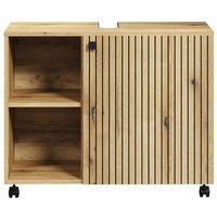 Unterschrank mit Rollen, 1 Tür und 2 Fächern L80 cm - PUREBLISS von CALICOSY