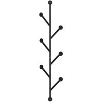 Vertikale Wandgarderobe mit 6 Haken aus schwarzem Metall H94 cm – PONPON Vertikale Wandgarderobe mit 6 Haken aus schwarzem Metall H94 cm – PONPON von CALICOSY