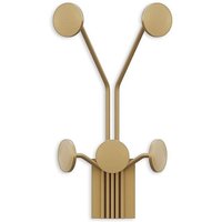 Wandgarderobe mit 5 Haken aus goldfarbenem Metall H40 cm – GIRAFFE Wandgarderobe mit 5 Haken aus goldfarbenem Metall H40 cm – GIRAFFE von CALICOSY