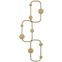 Wandgarderobe mit 6 abgerundeten Haken aus schwarzem Metall H70 cm – LIZZARD Wandgarderobe mit 6 abgerundeten Haken aus schwarzem Metall H70 cm – LIZZARD von CALICOSY