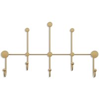 Wandgarderobe mit 8 Haken aus goldfarbenem Metall H45 cm – IYON Wandgarderobe mit 8 Haken aus goldfarbenem Metall H45 cm – IYON von CALICOSY