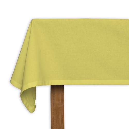 CALICOT Lemon Verbena Tischdecke aus 100% Baumwolle, vorgewaschen und vorgeschrumpft, perfekt für Zuhause | Speisen | Tischplatte| Partydekoration, Baumwolle, (Rechteckig, 140 x 183 cm) von CALICOT