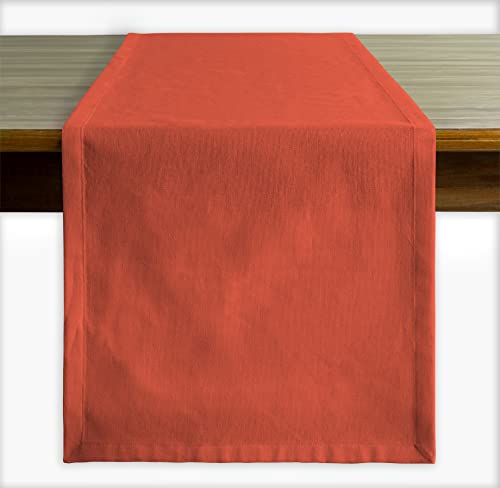 Calicot Aquifer 100 % Baumwolle Tischläufer vorgewaschen und vorgeschrumpft für die Küche | Startseite | Speisen | Partei | Dekoration | Hochzeit | Täglicher Gebrauch (Nasturtium, 36 X 183 cm) von CALICOT