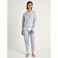 CALIDA Schlafanzug "Cotton Stripes", (2 tlg.), mit weichen Rippbündchen an den Abschlüssen von CALIDA