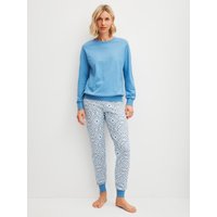 CALIDA Schlafanzug "Cotton Stripes", (2 tlg.), Langarm, Rundhals-Ausschnitt, lockere Passform, Baumwolle von CALIDA