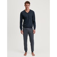 CALIDA Schlafanzug "Relax Streamline", (2 tlg.), mit V-Neck und Bündchen von CALIDA