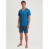 CALIDA Shorty "Relax Imprint 2" 2 Stk. tlg., V-Ausschnitt, Brusttasche, Kurzarm, Single Jersey Qualität von CALIDA