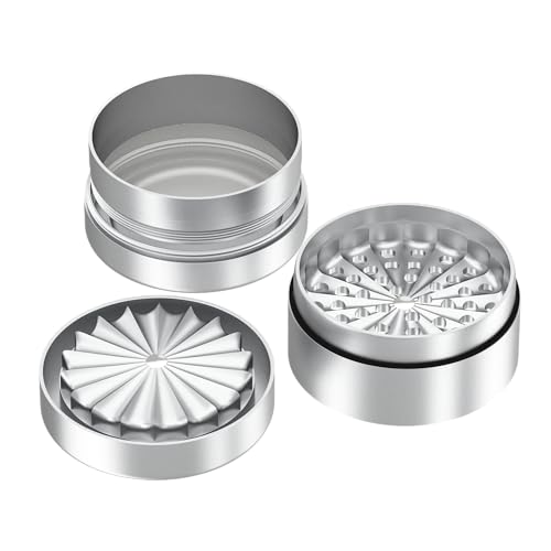 Premium Toothless Grinder Hollywood 2.0 Silber | Zahnlos | Aluminium in Raumfahrtqualität | 4 – teilig | Blüten (Flower) Mühle (Mill) | Inkl. Feinsieb & Pollenfach | Original California's Choice von CALIFORNIA'S CHOICE
