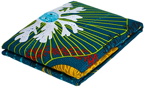 CALITEX 3-teiliges Bettwäscheset, 240 x 220 cm, Abysse, Baumwolle, Blau, 240 x 220 cm von CALITEX