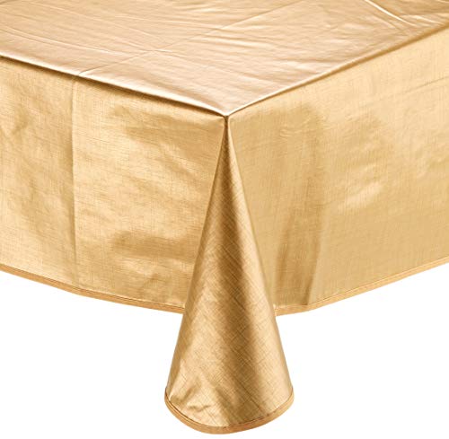 CALITEX Wachstischdecke, gewebt, goldfarben, 140 x 200 cm von CALITEX