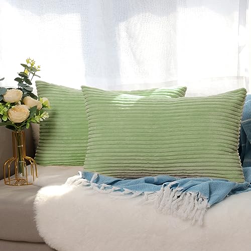 CALIYO Kissenhülle Kord Uni 2er Set, Kissenbezug 40 x 80 Kissenbezüge für Zierkissen Dekokissen Sofakissen Couchkissen in vielen Farben. von CALIYO