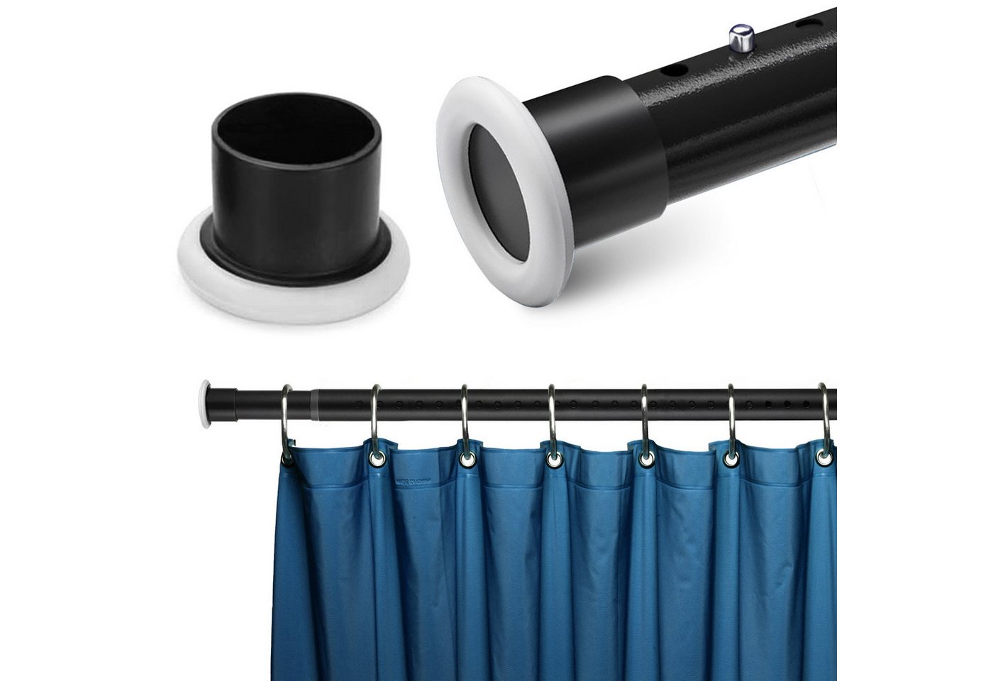 CALIYO Klemmstange Teleskopstange 210-260/260-310/310-360 CM Vorhangstange ohne Bohren, Ø 32 mm, Ausziehbar, Duschvorhangstange, Badstange, Gardinenstange, Kohlenstoffstahl, Ausziehbar, Klemmbar, Duschvorhangstange, Badstange, Gardinenstange CALIYO Klemmstange Teleskopstange 210-260/260-310/310-360 CM Vorhangstange ohne Bohren, Ø 32 mm, Ausziehbar, Duschvorhangstange, Badstange, Gardinenstange, Kohlenstoffstahl, Ausziehbar, Klemmbar, Duschvorhangstange, Badstange, Gardinenstange von CALIYO