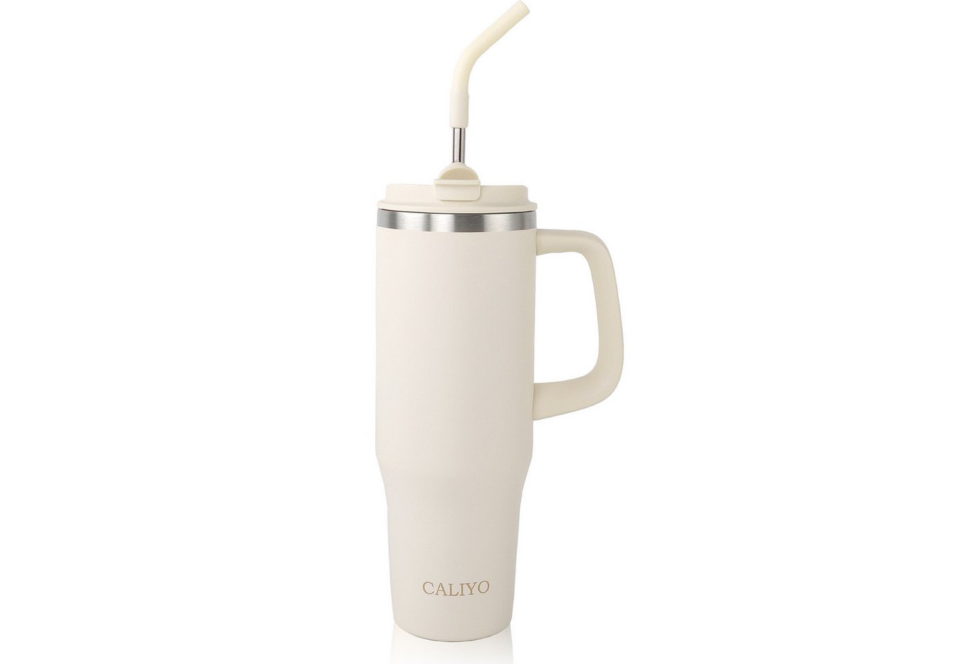CALIYO Thermoflasche Thermobecher 1.2L Edelstahl BPA frei mit Strohhalm und Deckel, Langanhaltend kühl / warm spülmaschinenfest für Sport, Reisen CALIYO Thermoflasche Thermobecher 1.2L Edelstahl BPA frei mit Strohhalm und Deckel, Langanhaltend kühl / warm spülmaschinenfest für Sport, Reisen von CALIYO