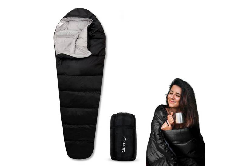 CALIYO Trekkingschlafsack Mumienschlafsack – Schlafsack Winter und Sommer, -10°C bis 10°C, Wasserabweisend und Windschutz - Ultraleicht - Outdoor Campen von CALIYO
