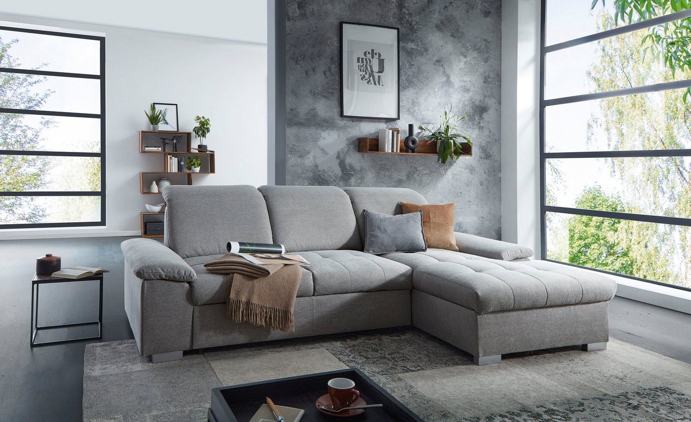 CALIZZA INTERIORS Ecksofa Moli 1 L-Form, mit Bettkasten, Kopfteilverstellung und Sitztiefenverstellung von CALIZZA INTERIORS