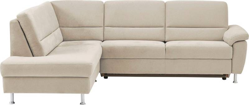 CALIZZA INTERIORS Ecksofa Onyx L-Form, Ottomane links oder rechts, wahlweise mit Bettfunktion, Breite 257 cm von CALIZZA INTERIORS