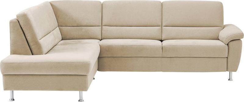 CALIZZA INTERIORS Ecksofa Onyx L-Form, Ottomane links oder rechts, wahlweise mit Bettfunktion, Breite 257 cm von CALIZZA INTERIORS