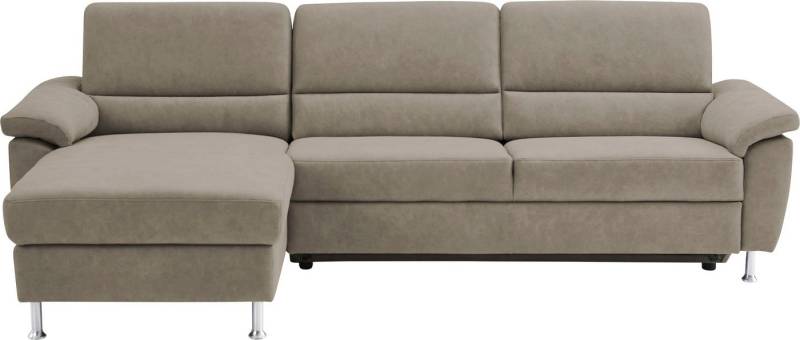CALIZZA INTERIORS Ecksofa Onyx L-Form, Recamiere links oder rechts, wahlweise mit Bettfunktion, Breite 270 cm von CALIZZA INTERIORS