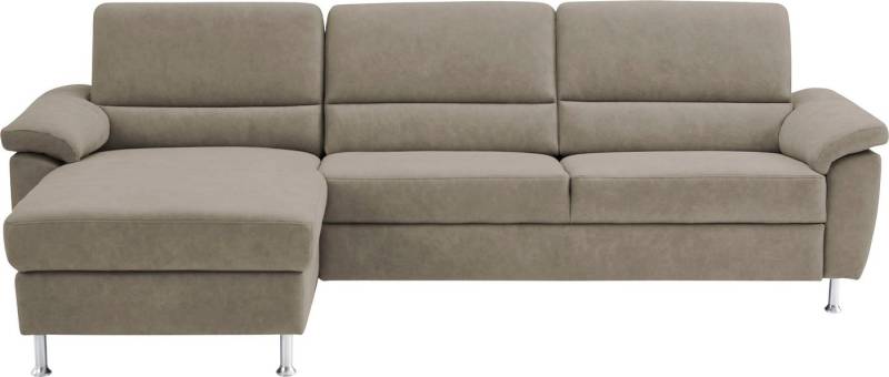 CALIZZA INTERIORS Ecksofa Onyx L-Form, Recamiere links oder rechts, wahlweise mit Bettfunktion, Breite 270 cm von CALIZZA INTERIORS